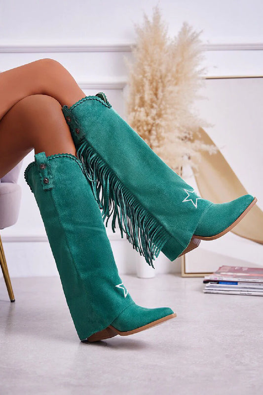 Green Cowboy boots