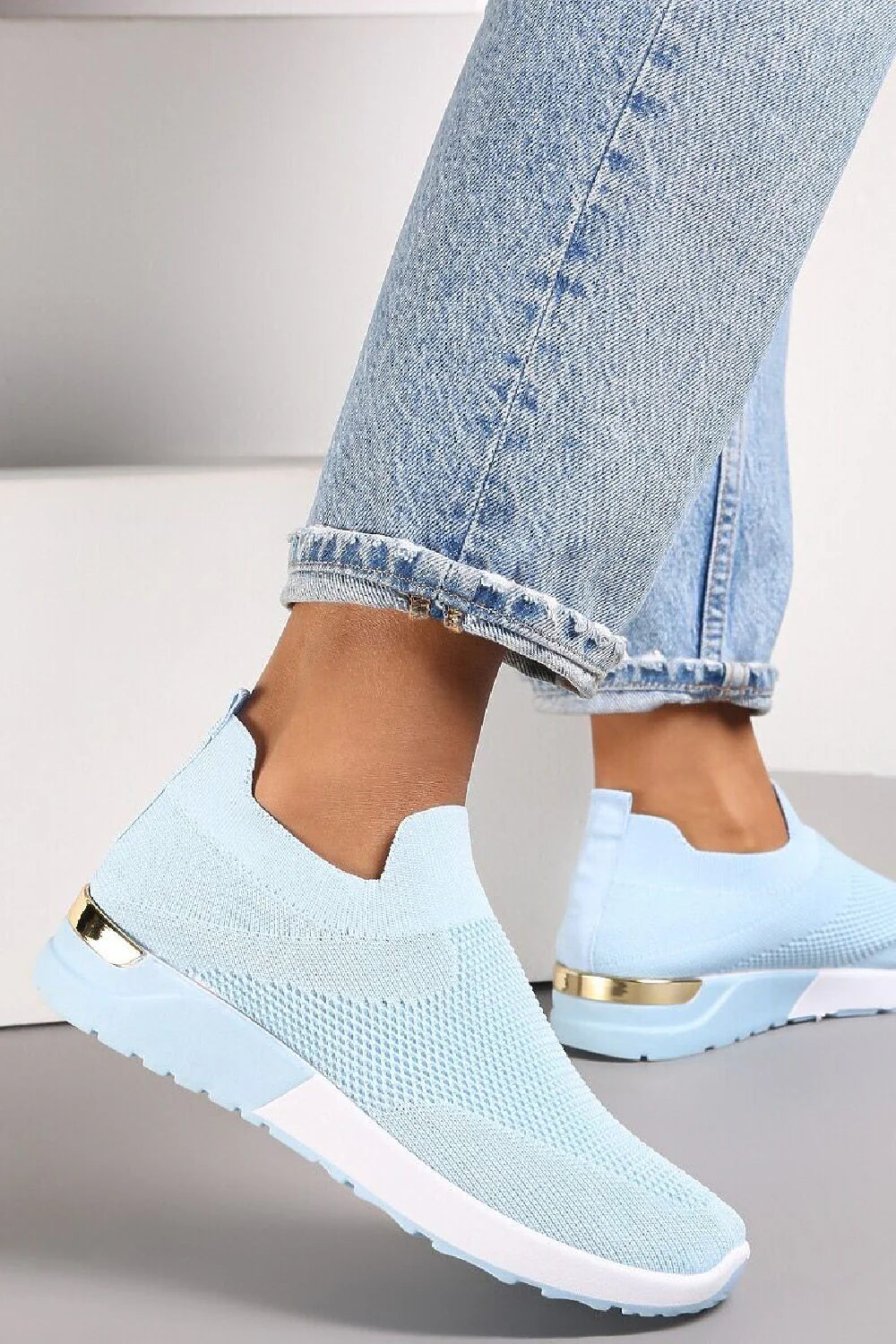 Blue slip on Shoes
