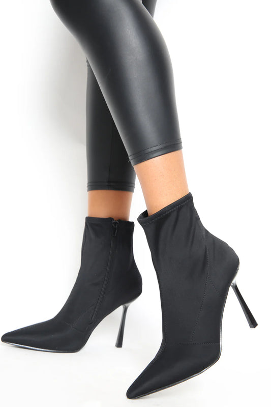 Eco Lycra  Zip Up High Heel