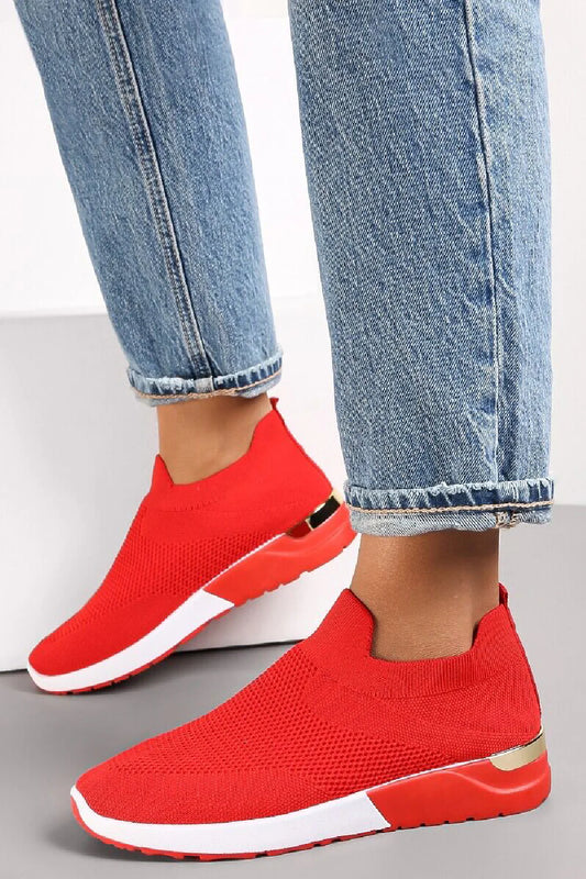 Red slip on Shoes